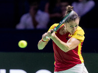 Sara Sorribes Tormo  during Billie Jean King Cup Finals match Spain vs Poland in Malaga Spain on 15 November 2024. (