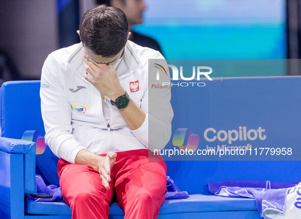 Dawid Celt  during Billie Jean King Cup Finals match Spain vs Poland in Malaga Spain on 15 November 2024. 