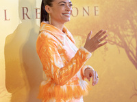 Singer Elodie attends the ''Mufasa: The Lion King'' photocall at The Space Cinema Moderno in Rome, Italy, on November 15, 2024. (