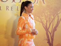 Singer Elodie attends the ''Mufasa: The Lion King'' photocall at The Space Cinema Moderno in Rome, Italy, on November 15, 2024. (