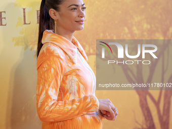 Singer Elodie attends the ''Mufasa: The Lion King'' photocall at The Space Cinema Moderno in Rome, Italy, on November 15, 2024. (