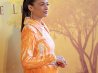 Singer Elodie attends the ''Mufasa: The Lion King'' photocall at The Space Cinema Moderno in Rome, Italy, on November 15, 2024. (