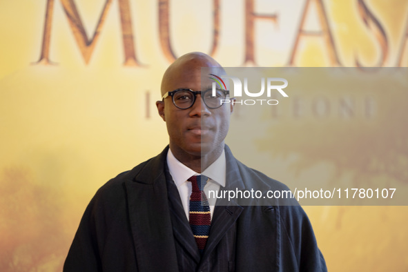 Director Barry Jenkins attends the ''Mufasa: The Lion King'' photocall at The Space Cinema Moderno in Rome, Italy, on November 15, 2024. 