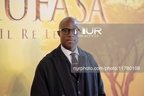 Director Barry Jenkins attends the ''Mufasa: The Lion King'' photocall at The Space Cinema Moderno in Rome, Italy, on November 15, 2024. 