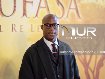 Director Barry Jenkins attends the ''Mufasa: The Lion King'' photocall at The Space Cinema Moderno in Rome, Italy, on November 15, 2024. (