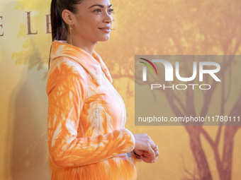 Singer Elodie attends the ''Mufasa: The Lion King'' photocall at The Space Cinema Moderno in Rome, Italy, on November 15, 2024. (