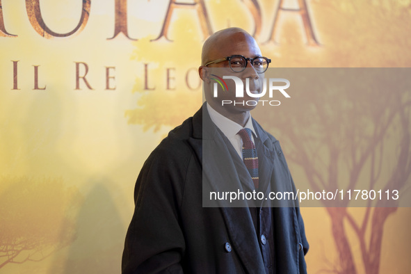 Director Barry Jenkins attends the ''Mufasa: The Lion King'' photocall at The Space Cinema Moderno in Rome, Italy, on November 15, 2024. 