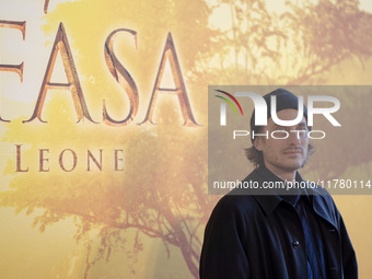 Luca Marinelli attends the ''Mufasa: The Lion King'' photocall at The Space Cinema Moderno in Rome, Italy, on November 15, 2024. (