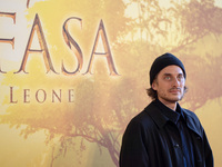 Luca Marinelli attends the ''Mufasa: The Lion King'' photocall at The Space Cinema Moderno in Rome, Italy, on November 15, 2024. (