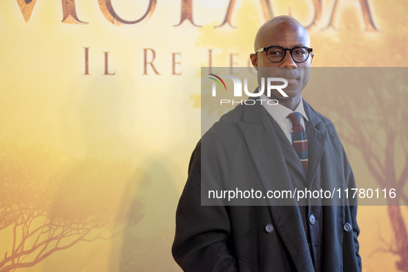 Director Barry Jenkins attends the ''Mufasa: The Lion King'' photocall at The Space Cinema Moderno in Rome, Italy, on November 15, 2024. 