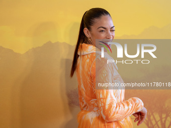 Singer Elodie attends the ''Mufasa: The Lion King'' photocall at The Space Cinema Moderno in Rome, Italy, on November 15, 2024. (