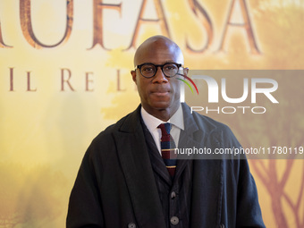 Director Barry Jenkins attends the ''Mufasa: The Lion King'' photocall at The Space Cinema Moderno in Rome, Italy, on November 15, 2024. (