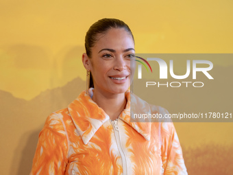 Singer Elodie attends the ''Mufasa: The Lion King'' photocall at The Space Cinema Moderno in Rome, Italy, on November 15, 2024. (