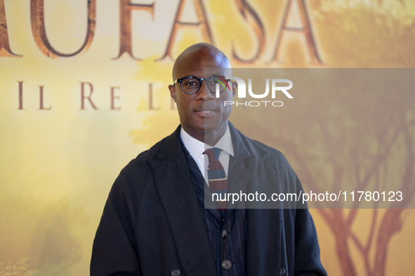 Director Barry Jenkins attends the ''Mufasa: The Lion King'' photocall at The Space Cinema Moderno in Rome, Italy, on November 15, 2024. 