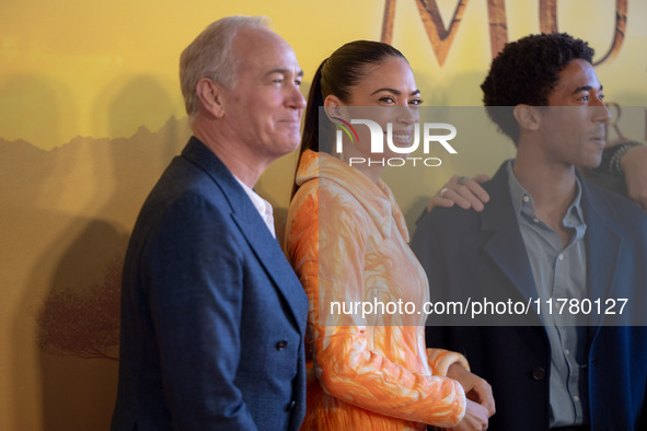 Singer Elodie attends the ''Mufasa: The Lion King'' photocall at The Space Cinema Moderno in Rome, Italy, on November 15, 2024. 