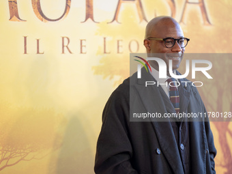 Director Barry Jenkins attends the ''Mufasa: The Lion King'' photocall at The Space Cinema Moderno in Rome, Italy, on November 15, 2024. (