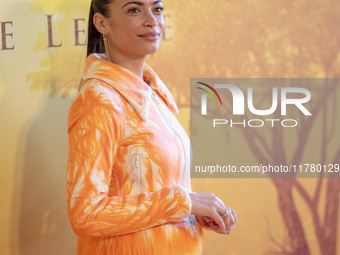 Singer Elodie attends the ''Mufasa: The Lion King'' photocall at The Space Cinema Moderno in Rome, Italy, on November 15, 2024. (