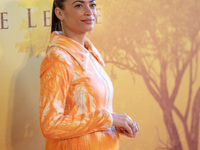 Singer Elodie attends the ''Mufasa: The Lion King'' photocall at The Space Cinema Moderno in Rome, Italy, on November 15, 2024. (