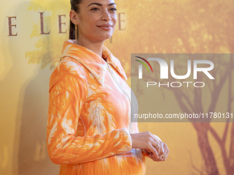 Singer Elodie attends the ''Mufasa: The Lion King'' photocall at The Space Cinema Moderno in Rome, Italy, on November 15, 2024. (