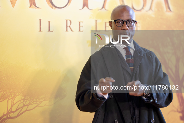 Director Barry Jenkins attends the ''Mufasa: The Lion King'' photocall at The Space Cinema Moderno in Rome, Italy, on November 15, 2024. 