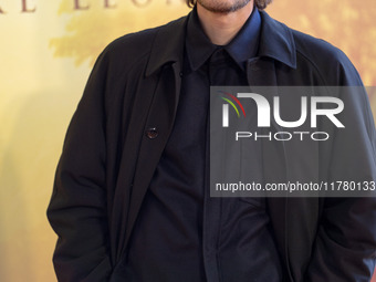 Luca Marinelli attends the ''Mufasa: The Lion King'' photocall at The Space Cinema Moderno in Rome, Italy, on November 15, 2024. (