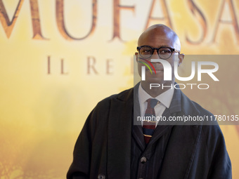 Director Barry Jenkins attends the ''Mufasa: The Lion King'' photocall at The Space Cinema Moderno in Rome, Italy, on November 15, 2024. (