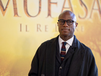 Director Barry Jenkins attends the ''Mufasa: The Lion King'' photocall at The Space Cinema Moderno in Rome, Italy, on November 15, 2024. (