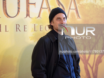 Luca Marinelli attends the ''Mufasa: The Lion King'' photocall at The Space Cinema Moderno in Rome, Italy, on November 15, 2024. (