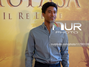 Alberto Boubakar Malanchino attends the ''Mufasa: The Lion King'' photocall at The Space Cinema Moderno in Rome, Italy, on November 15, 2024...