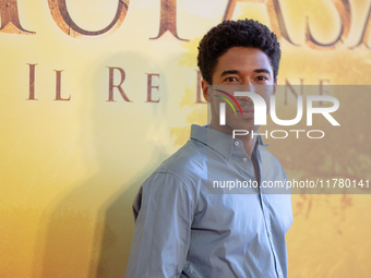 Alberto Boubakar Malanchino attends the ''Mufasa: The Lion King'' photocall at The Space Cinema Moderno in Rome, Italy, on November 15, 2024...