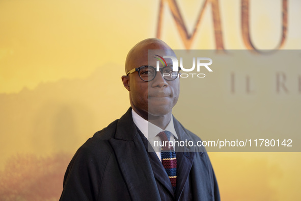 Director Barry Jenkins attends the ''Mufasa: The Lion King'' photocall at The Space Cinema Moderno in Rome, Italy, on November 15, 2024. 