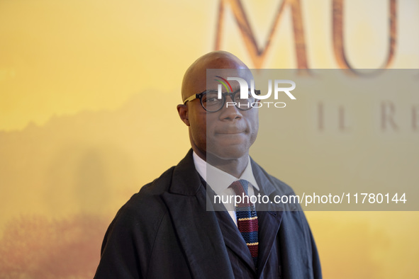 Director Barry Jenkins attends the ''Mufasa: The Lion King'' photocall at The Space Cinema Moderno in Rome, Italy, on November 15, 2024. 