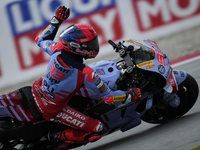 Marc Marquez (93) of Spain and Gresini Racing Moto GP Ducati during the free practice of the Motul Solidarity Grand Prix of Barcelona at Ric...