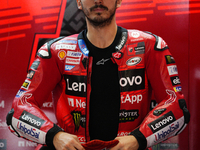 Francesco Pecco Bagnaia (1) of Italy and Ducati Lenovo Team during the free practice of the Motul Solidarity Grand Prix of Barcelona at Rica...