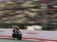 Alex Rins (42) of Spain and Monster Energy Yamaha Moto GP during the free practice of the Motul Solidarity Grand Prix of Barcelona at Ricard...