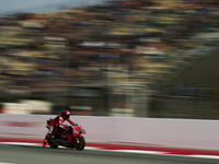 Francesco Pecco Bagnaia (1) of Italy and Ducati Lenovo Team during the free practice of the Motul Solidarity Grand Prix of Barcelona at Rica...