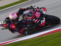 Aleix Espargaro (41) of Spain and Aprilia Racing during the free practice of the Motul Solidarity Grand Prix of Barcelona at Ricardo Tormo C...