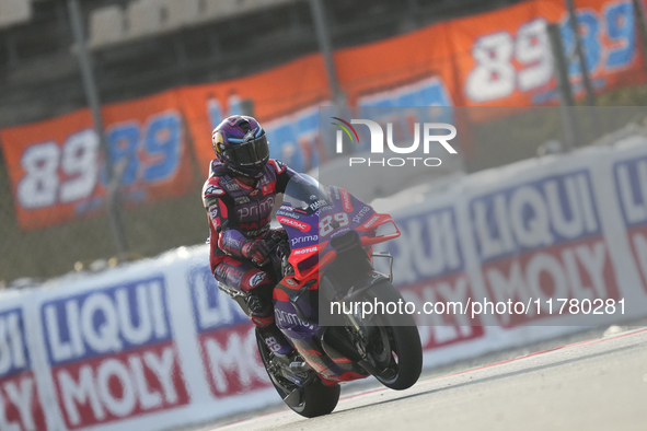 Jorge Martin (89) of Spain and Prima Pramac Racing Ducati during the free practice of the Motul Solidarity Grand Prix of Barcelona at Ricard...