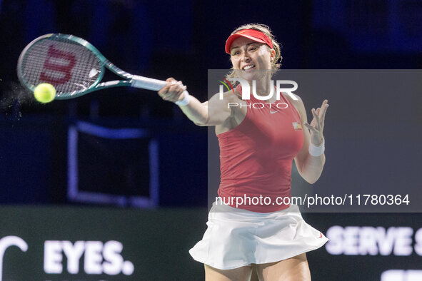 Paula Badosa  during Billie Jean King Cup Finals match Spain vs Poland in Malaga Spain on 15 November 2024. 