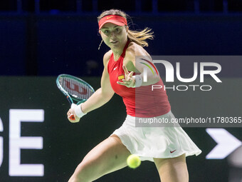 Paula Badosa  during Billie Jean King Cup Finals match Spain vs Poland in Malaga Spain on 15 November 2024. (