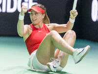 Paula Badosa  during Billie Jean King Cup Finals match Spain vs Poland in Malaga Spain on 15 November 2024. (