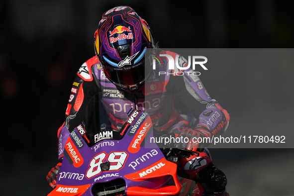 Jorge Martin (89) of Spain and Prima Pramac Racing Ducati during the free practice of the Motul Solidarity Grand Prix of Barcelona at Ricard...