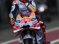 Marc Marquez (93) of Spain and Gresini Racing Moto GP Ducati during the free practice of the Motul Solidarity Grand Prix of Barcelona at Ric...