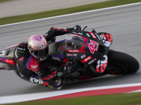 Aleix Espargaro (41) of Spain and Aprilia Racing during the free practice of the Motul Solidarity Grand Prix of Barcelona at Ricardo Tormo C...