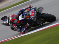 Fabio Quartararo (20) of France and Monster Energy Yamaha Moto GP during the free practice of the Motul Solidarity Grand Prix of Barcelona a...