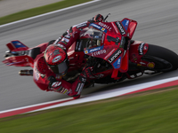 Francesco Pecco Bagnaia (1) of Italy and Ducati Lenovo Team during the free practice of the Motul Solidarity Grand Prix of Barcelona at Rica...