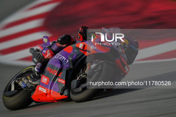 Jorge Martin (89) of Spain and Prima Pramac Racing Ducati during the free practice of the Motul Solidarity Grand Prix of Barcelona at Ricard...