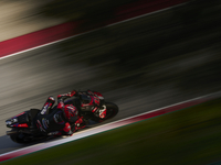 Maverick Vinales (12) of Spain and Aprilia Racing during the free practice of the Motul Solidarity Grand Prix of Barcelona at Ricardo Tormo...