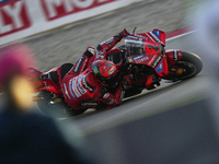 Francesco Pecco Bagnaia (1) of Italy and Ducati Lenovo Team during the free practice of the Motul Solidarity Grand Prix of Barcelona at Rica...