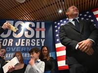 Congressman Josh Gottheimer of New Jersey announces his run for Governor at Runway Diner in South Hackensack, New Jersey, United States, on...